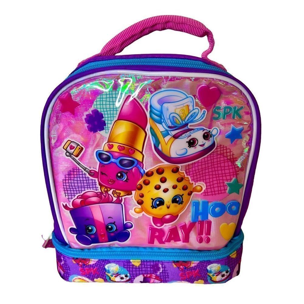 OSPK Shopkins Lunch Box Thermal Two Compartment Used as Prop On TV Show